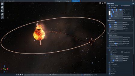 SpaceSim - Astrophysical Simulation Software