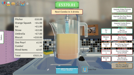 A stupid game about pouring drinks for the PTA