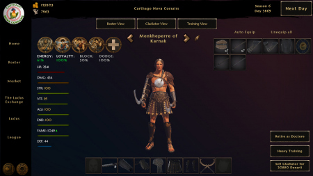 Ludus Magnatus: Gladiator Manager Simulator